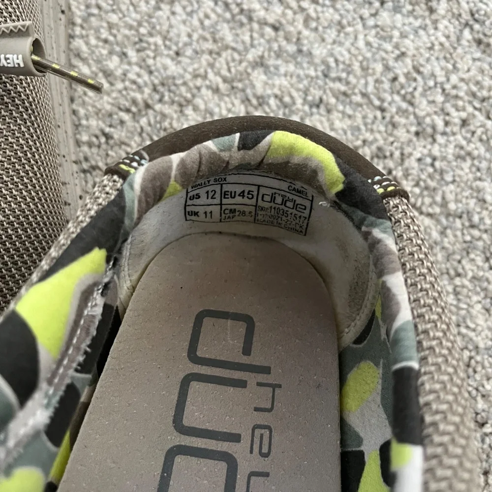 HeyDude light camo shoes - Picture 4 of 4